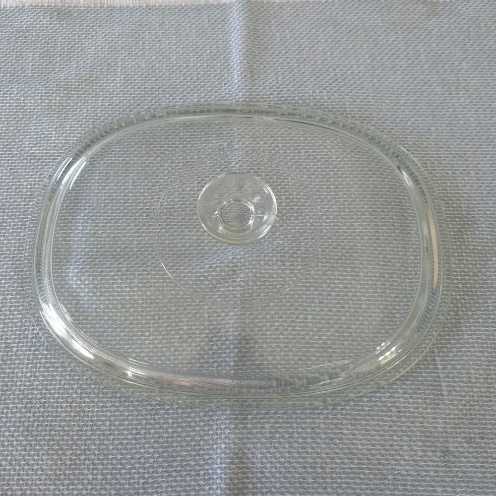 Pyrex Oval Glass Replacement Lid Only DC-1  1/2-C Fits Corning Ware